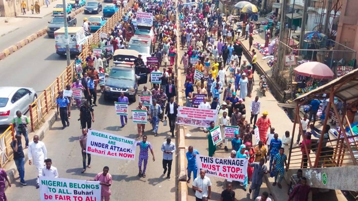 All Across Nigeria, Christians Marched Sunday to Protest Persecution