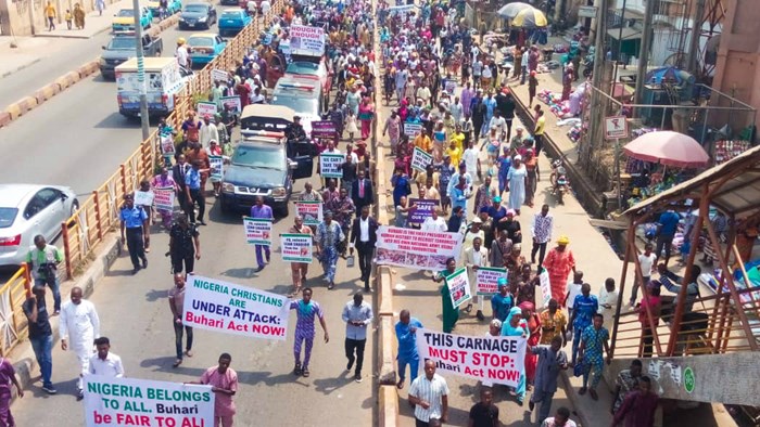 All Across Nigeria, Christians Marched Sunday to Protest Persecution All Across Nigeria, Christians Marched Sunday to Protest Persecution