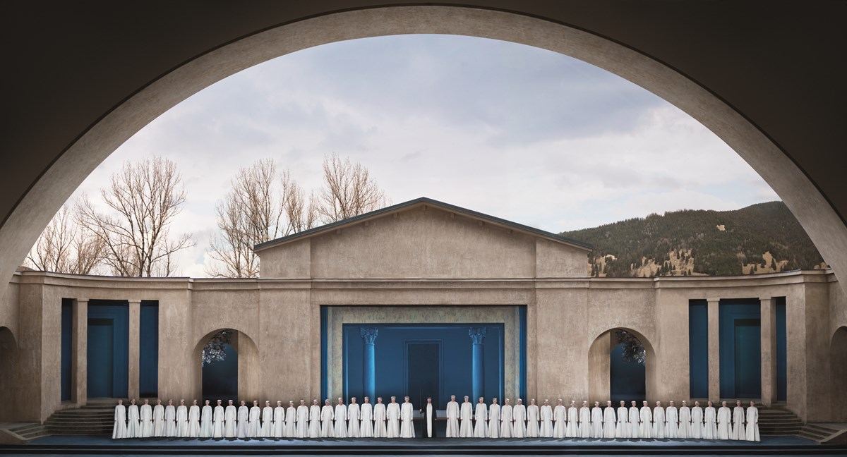 A scene from the 2010 Passion Play in Oberammergau, Germany.