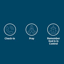 Small Group Leaders: Check-In, Pray and Remember God is in Control
