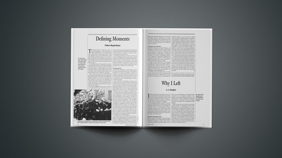 Why I Left the World Council of Churches