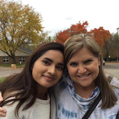 My mom and I. My mom and I.