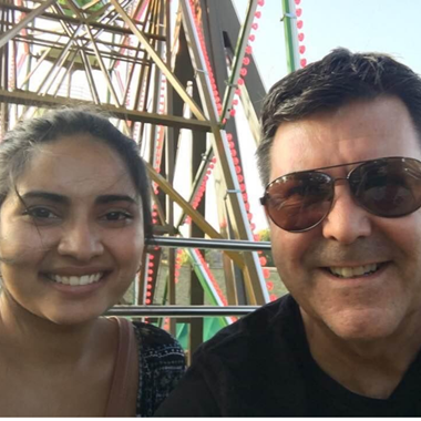 My dad and I. My dad and I.