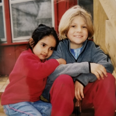 My brother and I. My brother and I.