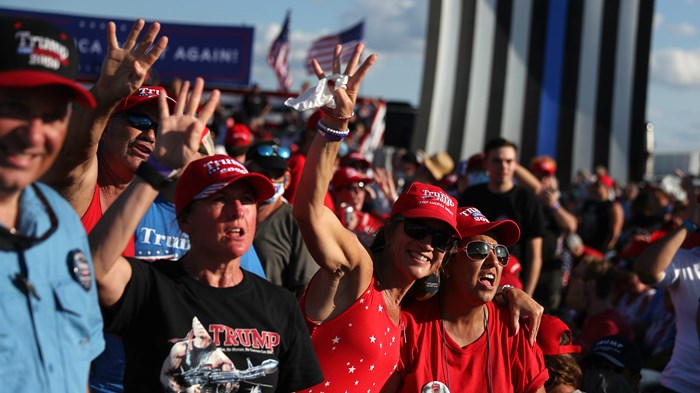 White Evangelicals Are Actually for Trump in 2020, Not Just Against His Opponent White Evangelicals Are Actually for Trump in 2020, Not Just Against His Opponent