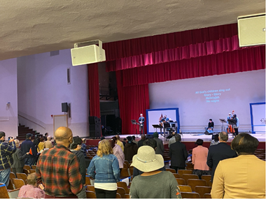 Worship at Calvary Baptist in New York City. Worship at Calvary Baptist in New York City.