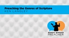 Preaching the Genres of Scripture