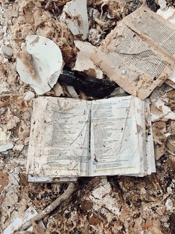 A Bible discovered after a tornado in Cookeville, TN