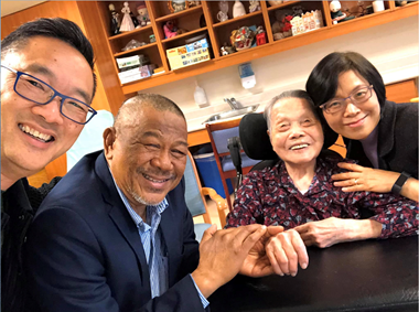 Grandma Kwong, full of her trademark joy. Grandma Kwong, full of her trademark joy.