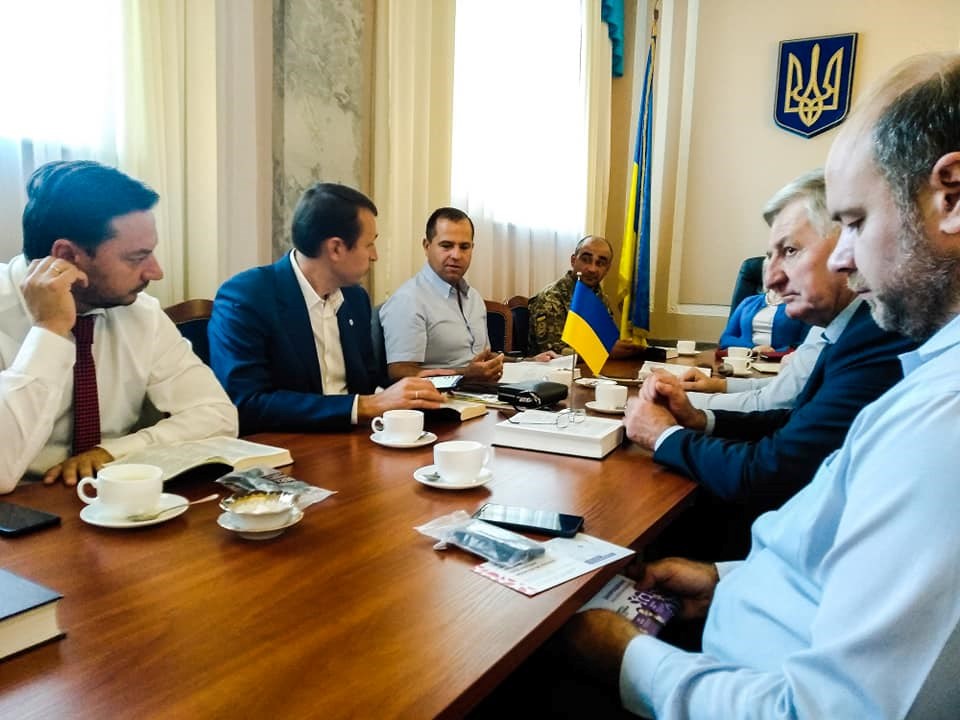 A Bible study in the Ukrainian parliament. A Bible study in the Ukrainian parliament.