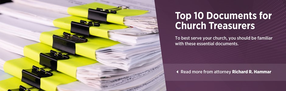 Top 10 Documents for Church Treasurers