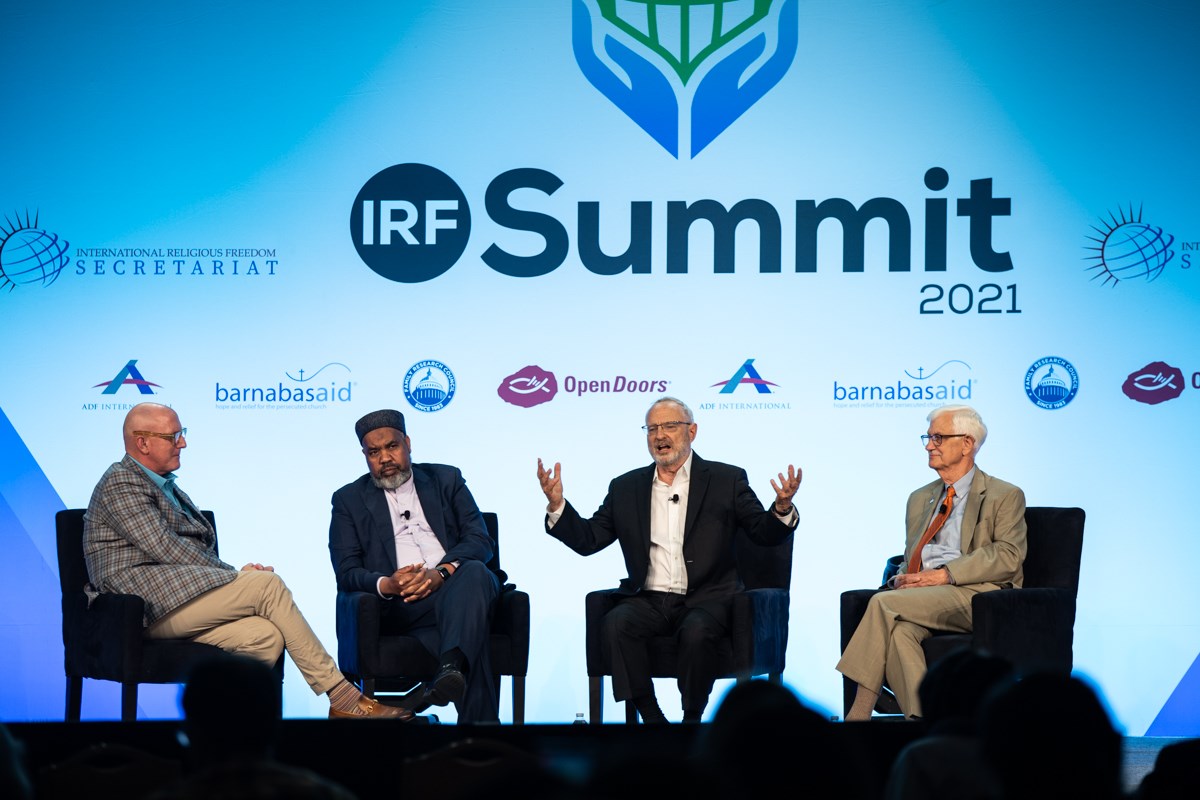Previous IRF ambassador David Saperstein speaks at the 2021 International Religious Freedom Summit in Washington. Previous IRF ambassador David Saperstein speaks at the 2021 International Religious Freedom Summit in Washington.