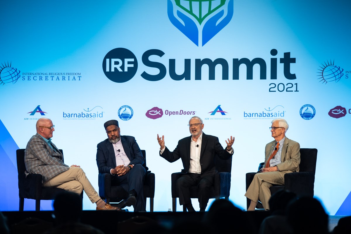 Previous IRF ambassador David Saperstein speaks at the 2021 International Religious Freedom Summit in Washington.