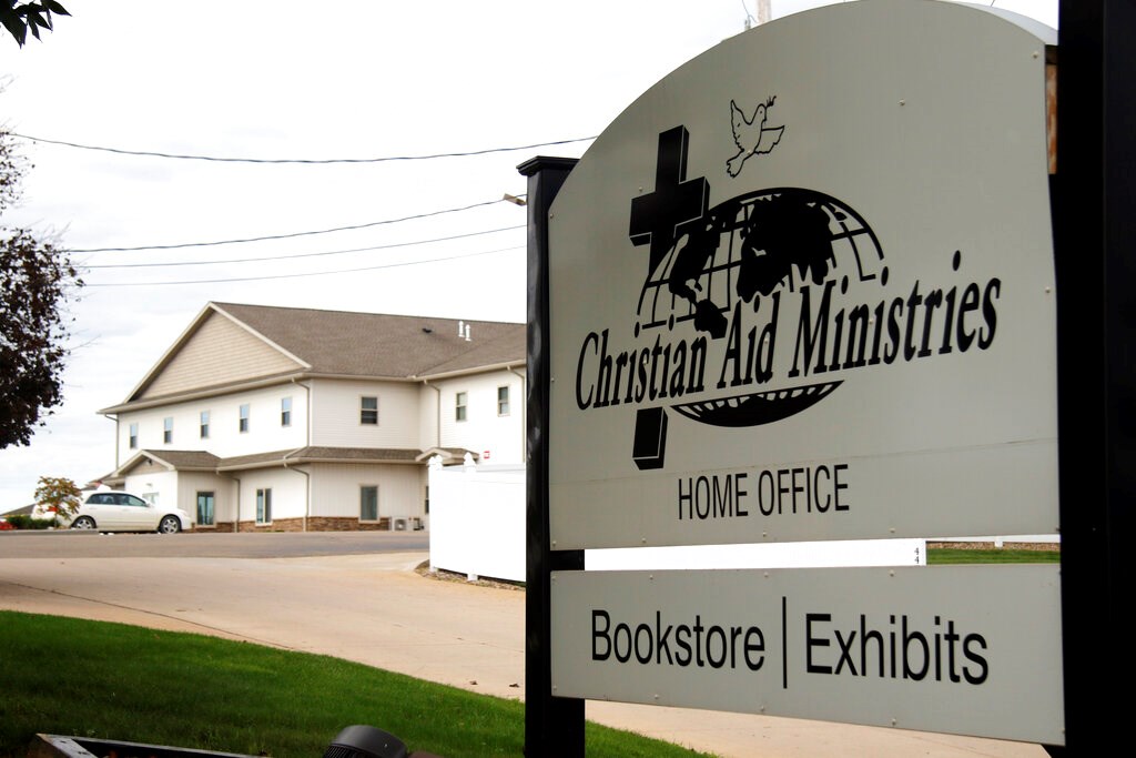 Christian Aid Ministries in Berlin, Ohio, is seen here on Sunday, October 17, 2021, after news that a gang kidnapped a group of 17 missionaries after a visit to an orphanage. 