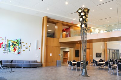 Liviu Mocan's sculpture now housed in Wheaton College's Armerding Center