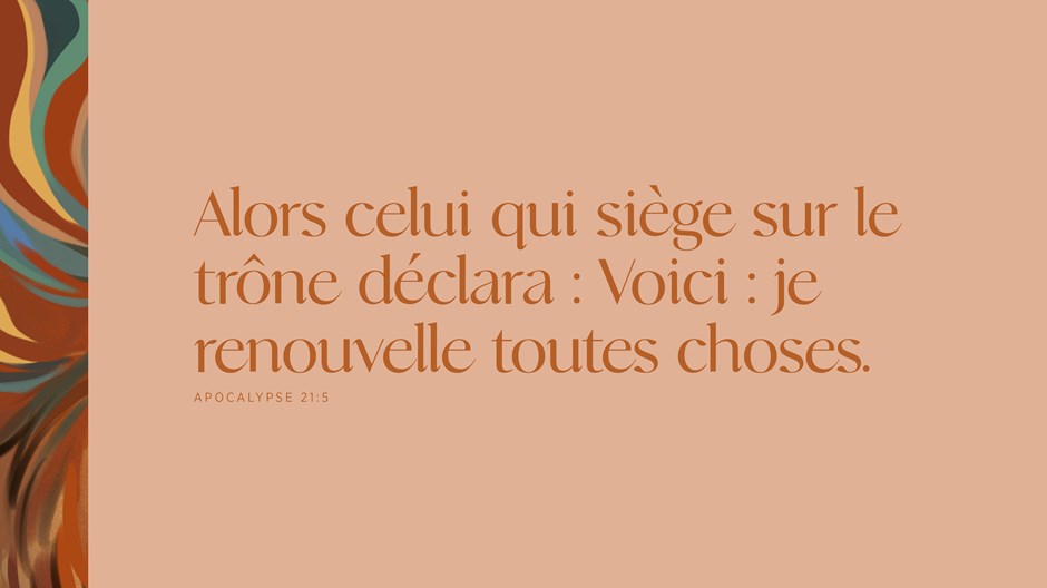 Toutes choses nouvelles