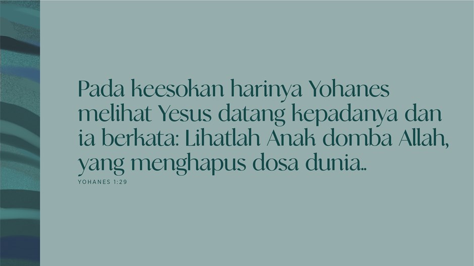 Lihatlah Anak Domba Allah