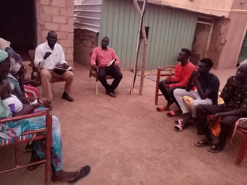 A gathering of Christians in Khartoum A gathering of Christians in Khartoum