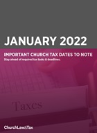 January 2022 Important Church Tax Dates to Note