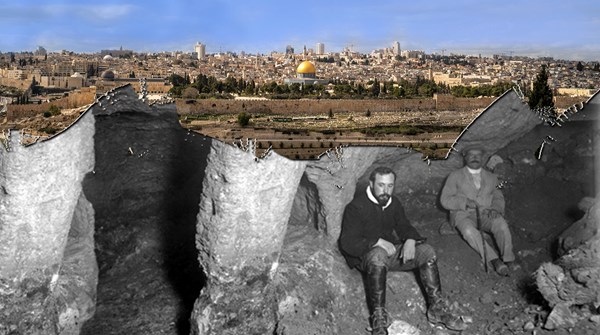 Underground tunnels in Jerusalem.