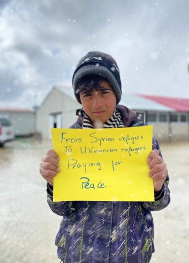 A Syrian refugee in Zahle, Lebanon A Syrian refugee in Zahle, Lebanon
