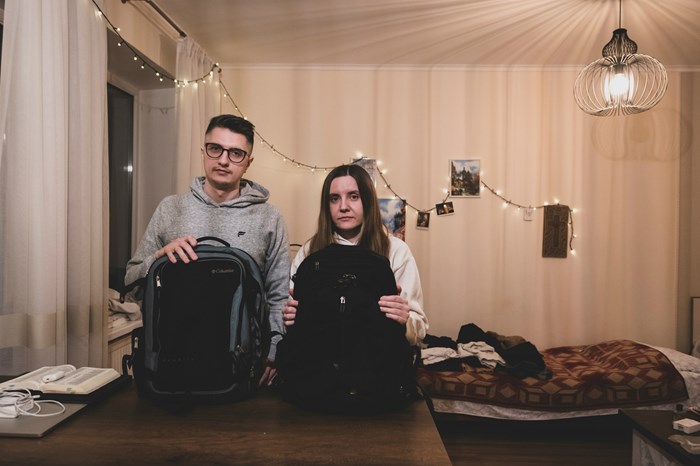 Vasyl and Vika Aharkova, campus ministers with the International Fellowship of Evangelical Students in Kharkiv, fled their home within an hour of the Russian invasion.
