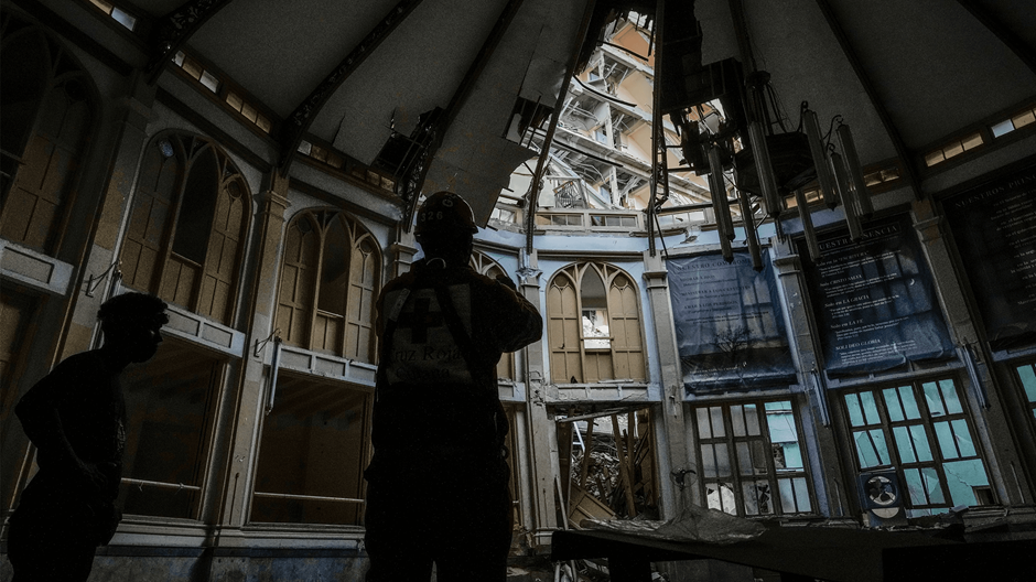 Una iglesia cubana destruida se encuentra en un lugar privilegiado para el turismo