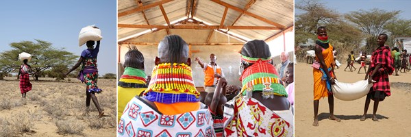 World Vision feeding the hungry and speaking at a local church.