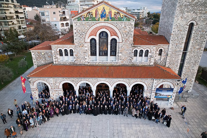 Attendees of the Mega-Conference of the International Orthodox Theological Association meeting pose together in Volos, Greece. Attendees of the Mega-Conference of the International Orthodox Theological Association meeting pose together in Volos, Greece.