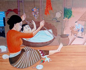 The Birth of Jesus by Sawai Chinnawong
