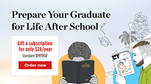 Get 50% off gift subscriptions for students and educators