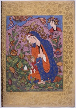 Nativity in the Desert, from a Falnama, Turkey (Ottoman period) or Iran (Safavid period), painted ca. 1580–90, Collection of the Topkapi Palace Museum.