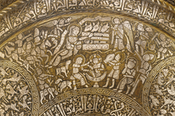 (Detail) Canteen with Adoration of the Christ Child, Collection of the Freer Gallery of Art, Smithsonian Institution. (Detail) Canteen with Adoration of the Christ Child, Collection of the Freer Gallery of Art, Smithsonian Institution.