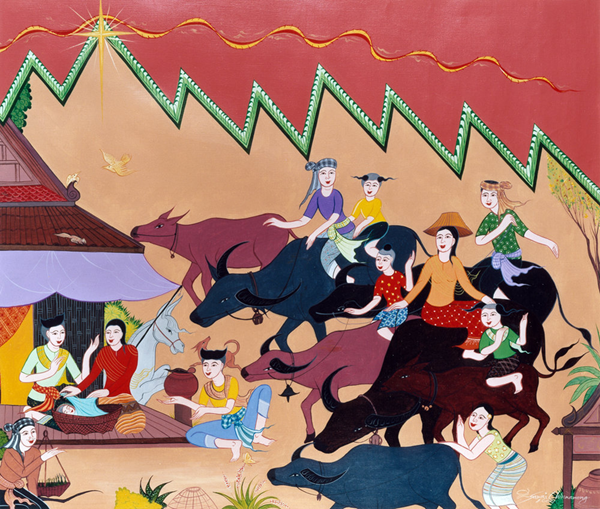 The Nativity, Sawai Chinnawong, Collection of the Overseas Ministries Study Center, 2004.