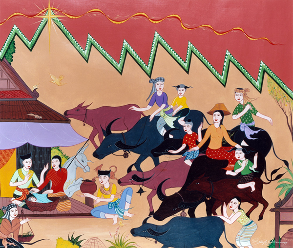 The Nativity, Sawai Chinnawong, Collection of the Overseas Ministries Study Center, 2004. The Nativity, Sawai Chinnawong, Collection of the Overseas Ministries Study Center, 2004.