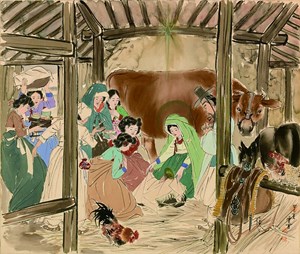 The Birth of Jesus Christ, Kim Ki-chang, 1952–53.