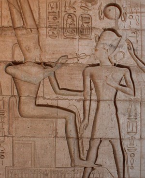 Donation of life to Pharaoh Rameses II