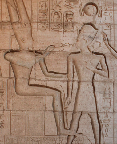 Don de la vie au pharaon Ramsès II