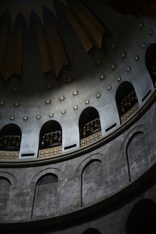 The dome above the tomb chapel. The dome above the tomb chapel.