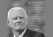 Has Billy Graham Suddenly Turned Political?