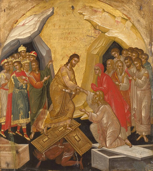 Jesus Descending into Hell by Markos Bathas