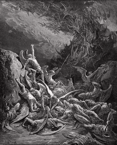 Gustave Doré, ‘La caída de los ángels rebeldes’