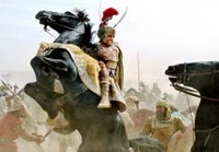 Alexander rides into yet another battle