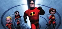 Bob Parr, er, Mr. Incredible leads his family to the rescue