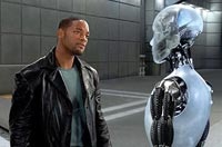 Will Smith and the robot Sonny (Alan Tudyk)