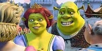 Shrek and Fiona meet the Queen