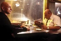 Ben Kingsley gets all creepy on Kevin Chambelin at the diner