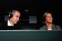 John McEnroe and Chris Evert in cameos as themselves