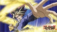 Yugi with some type of spiritual amulet that gives him power