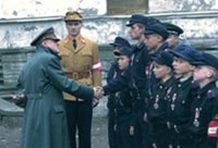 Hitler gives out awards for bravery to conscripted children